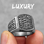 PENDRA Golden Rhinestone Trnedy Steel Ring