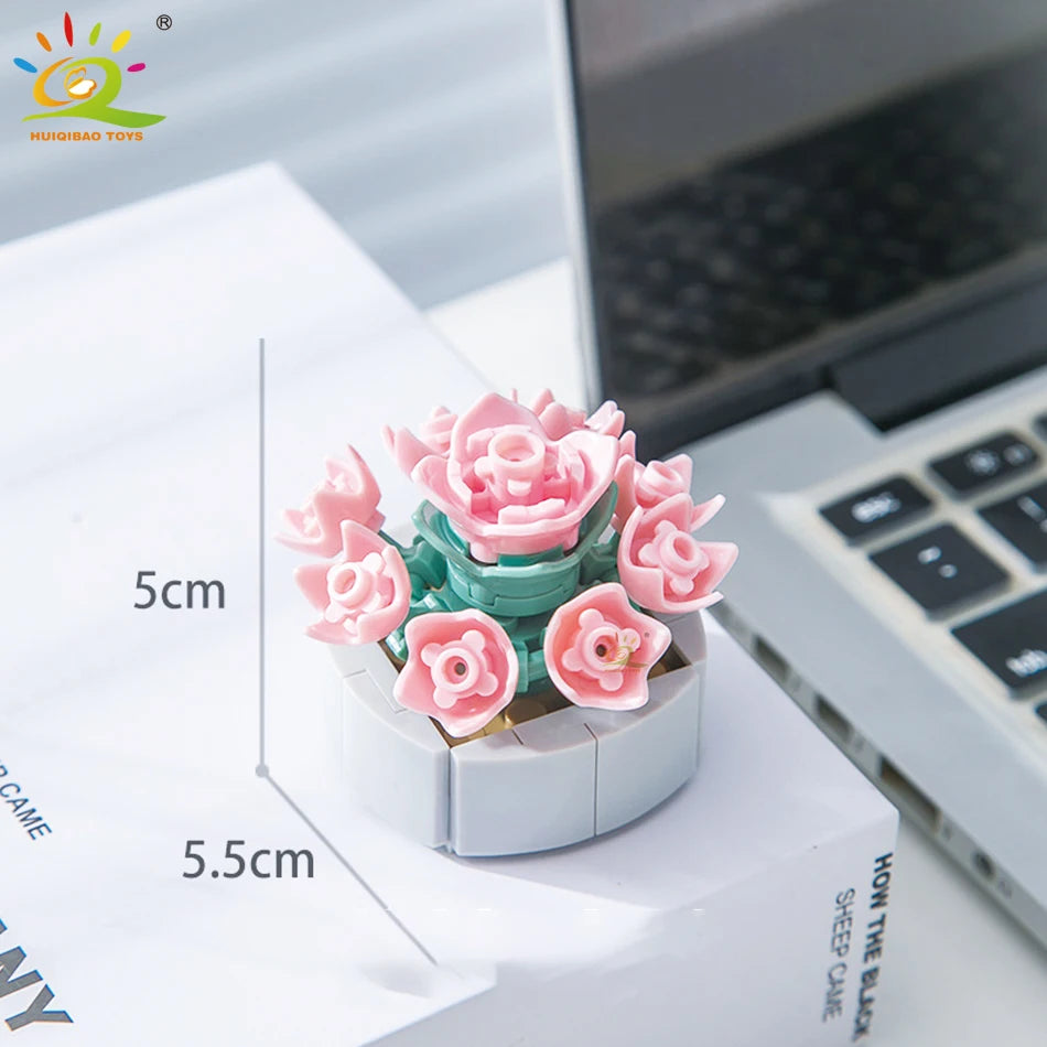 PENDRA Succulent Potted Floral Building Set
