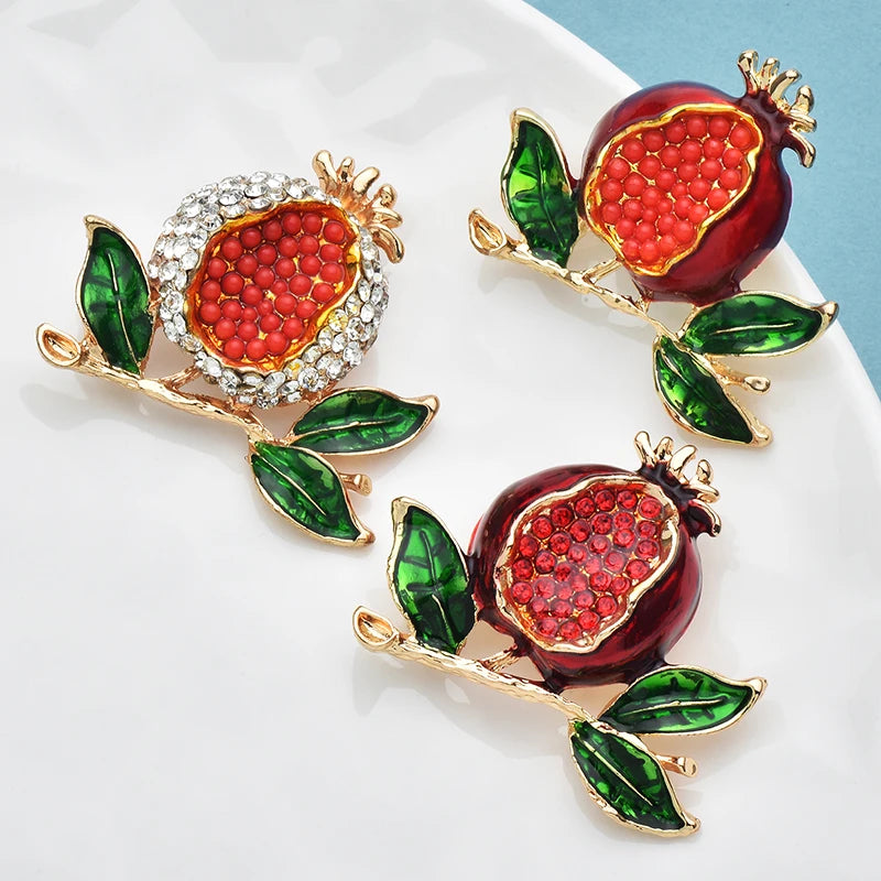 PENDRA Pomella Beautiful Pomegranate Brooch