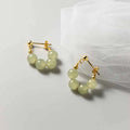 PENDRA Gold Jade Hetian Earrings