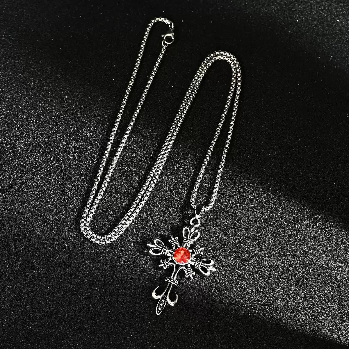 PENDRA Smoothcross Minimalist Titanium Steel Cross Necklace