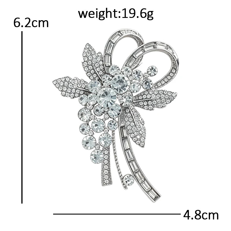 PENDRA Floravie Elegant Flower Brooch