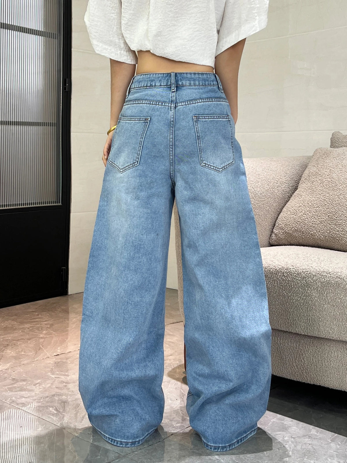 PENDRA American Colorful Floral Jeans