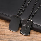 PENDRA Cross Dogtag Pendant Necklace