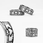 PENDRA Couple Engagement Cute Steel Ring