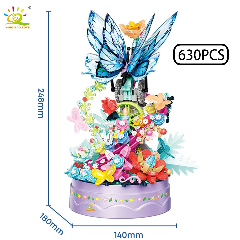 PENDRA Butterfly Music Floral Building Set