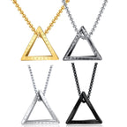PENDRA Triangle Box Pendant Necklace