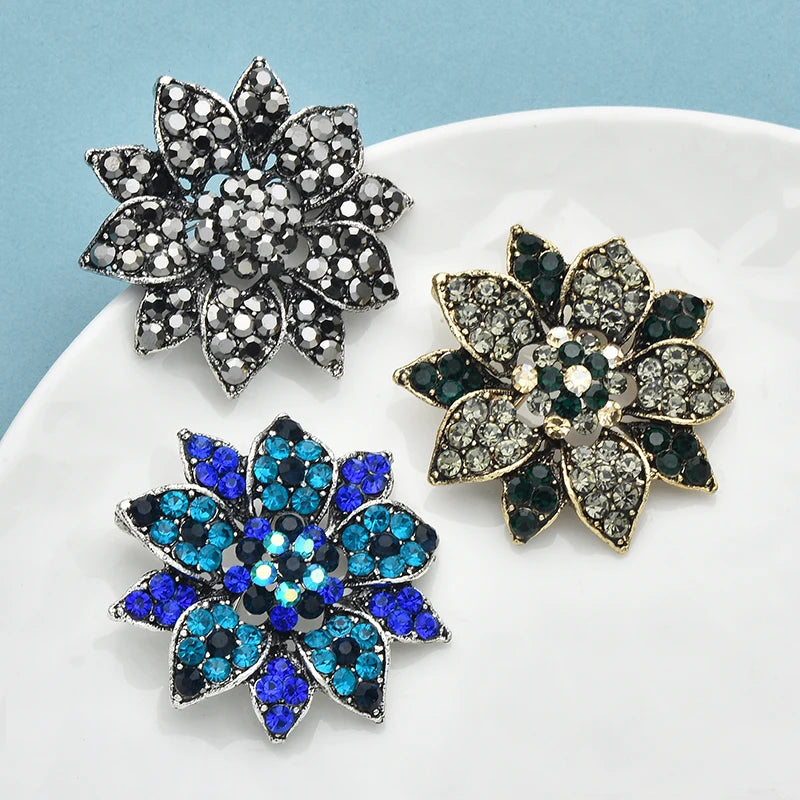 PENDRA Florielle21 Rhinestone Brooch