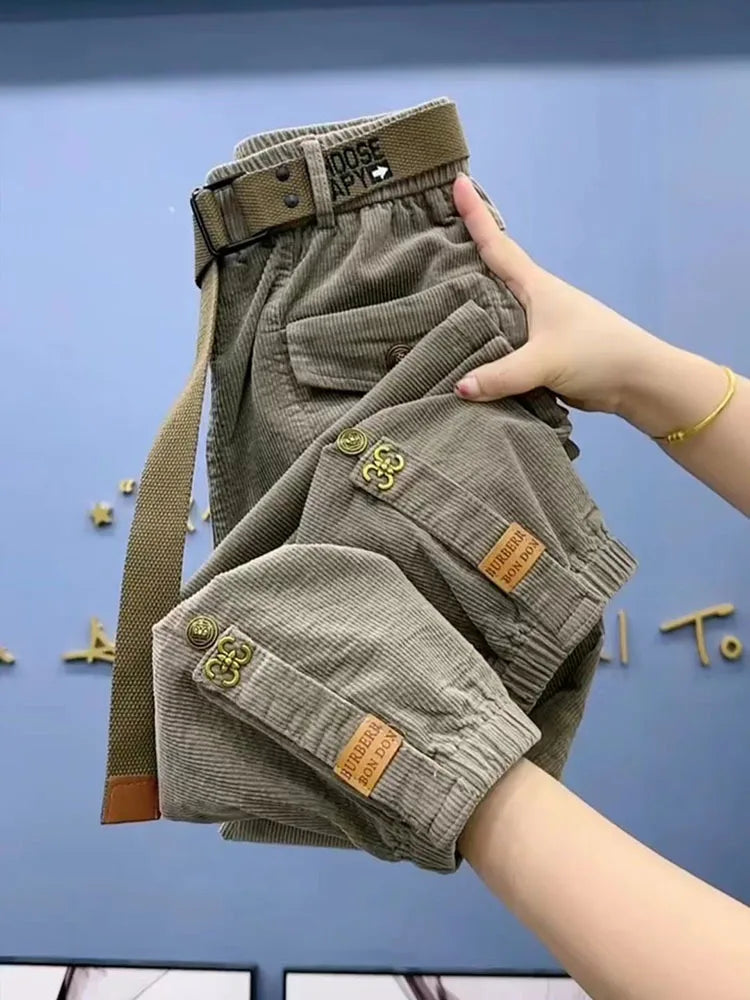 PENDRA Thick Corduroy Loose Casual Pants