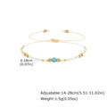 1/2/3pcs Boho Beaded Bracelets for Men,Handmade Mini Gold Color Stainless Steel Beads Glass Seeds Wristband,Summer Jewelry