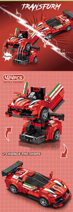 PENDRA Transfrom Racing Robot Building Set