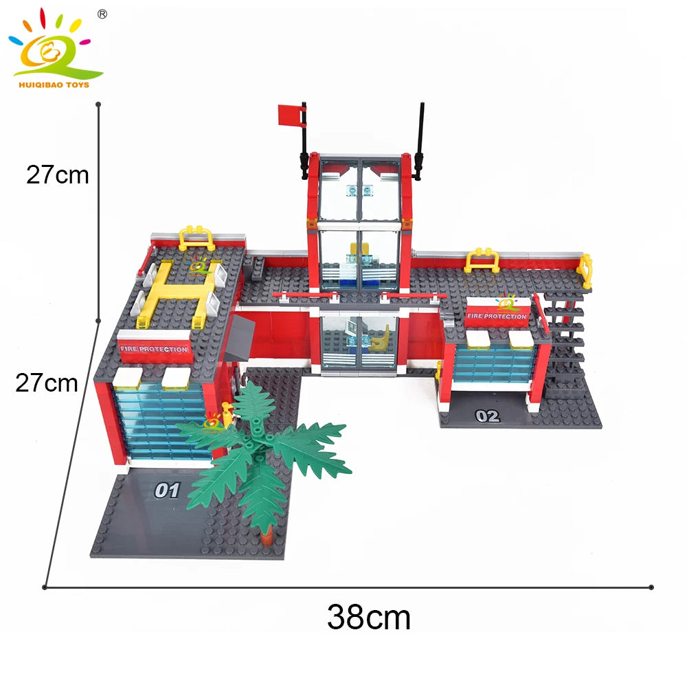 PENDRA Fire Station Helicopter Building Set