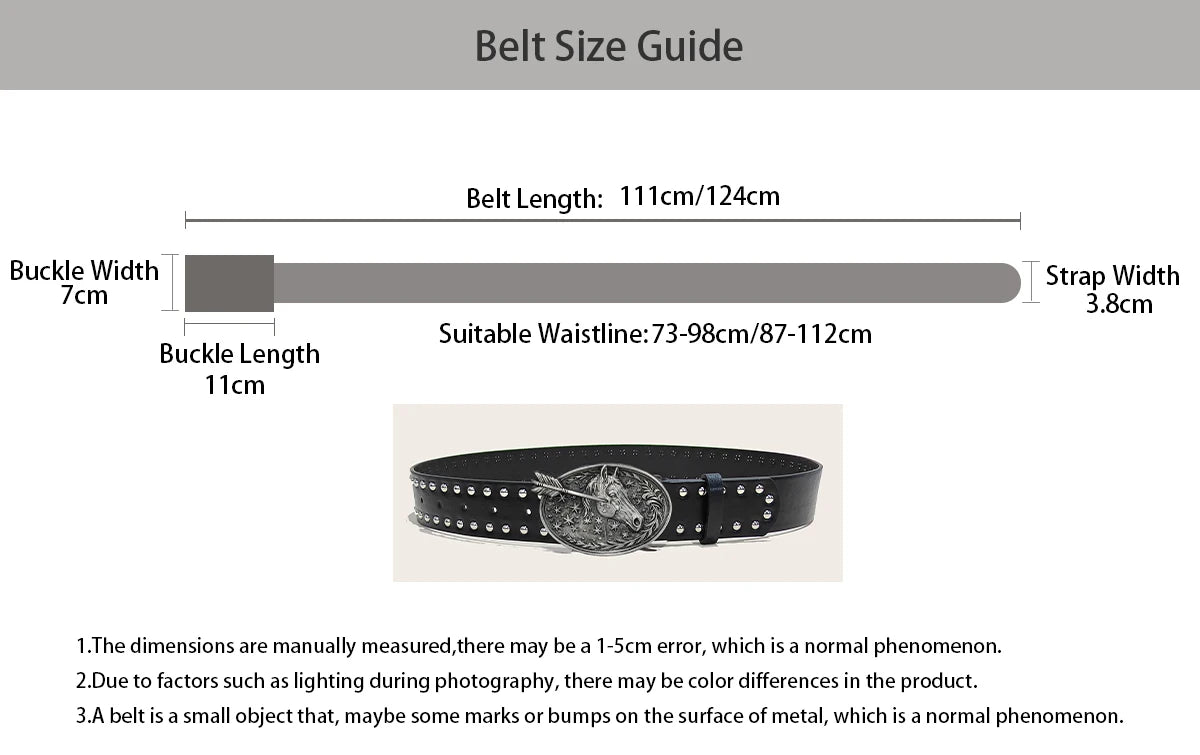 PENDRA Celeslia Black Skull Luxury Belt