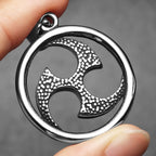 PENDRA Concealed Boomerang Steel Necklace