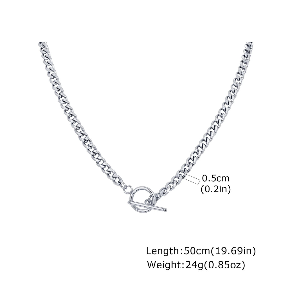 PENDRA Cuban Curb Miami Chain Necklace