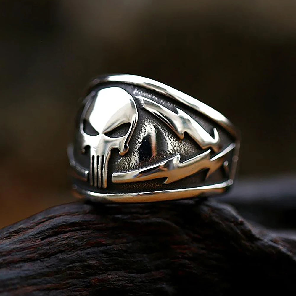 PENDRA Skullmask 316L Stainless Steel Skull Ring