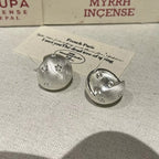 PENDRA Geometry Hoop Sterling Earrings