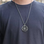 PENDRA Rockcross Retro Rock Disc Cross Pendant
