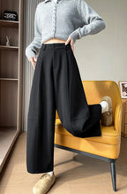 PENDRA Wide Leg Waist Straight Pants