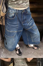 PENDRA Wide Leg Waist Denim Pants