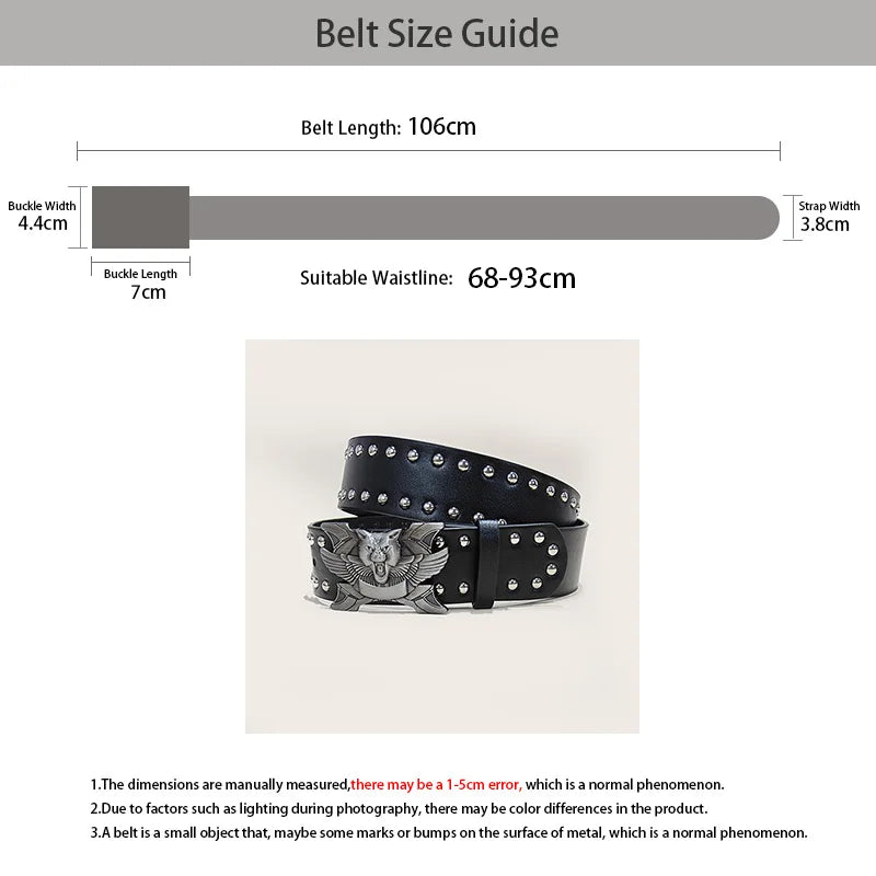 PENDRA Galaeva Black Skull Luxury Belt