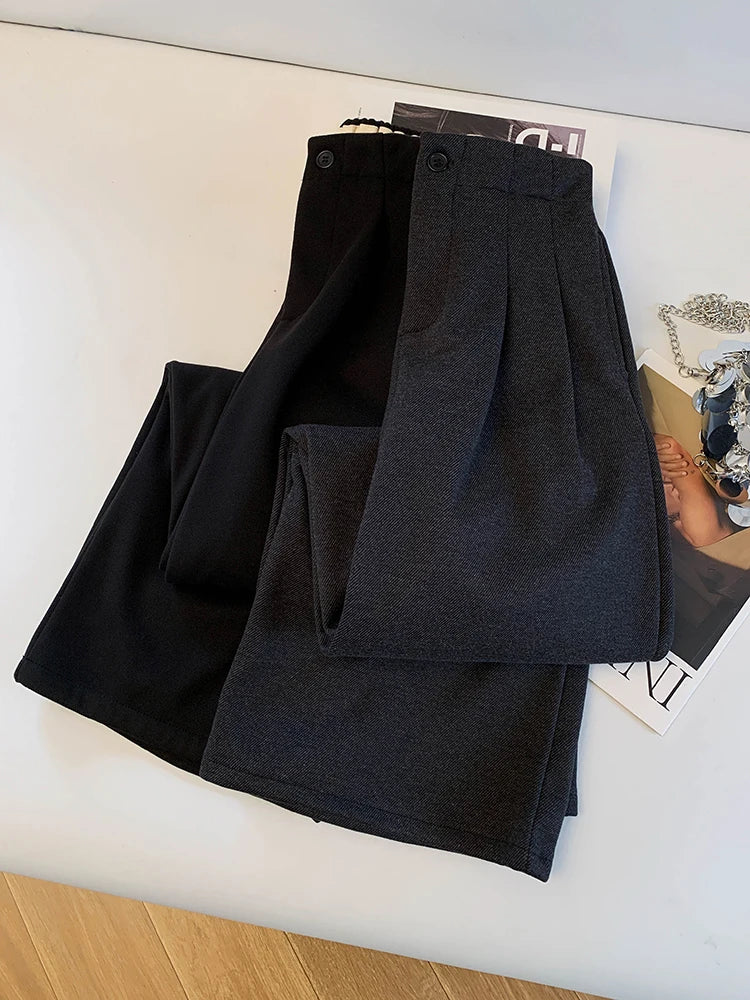 PENDRA Cashmere Touch High Waist Wide Leg Pants