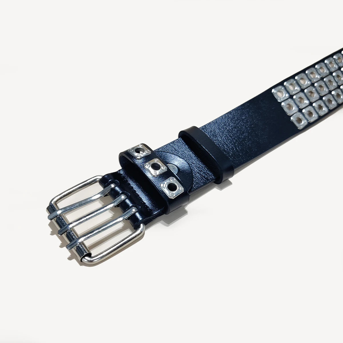 PENDRA Celesellea Genuine Leather Cross Punk Belt