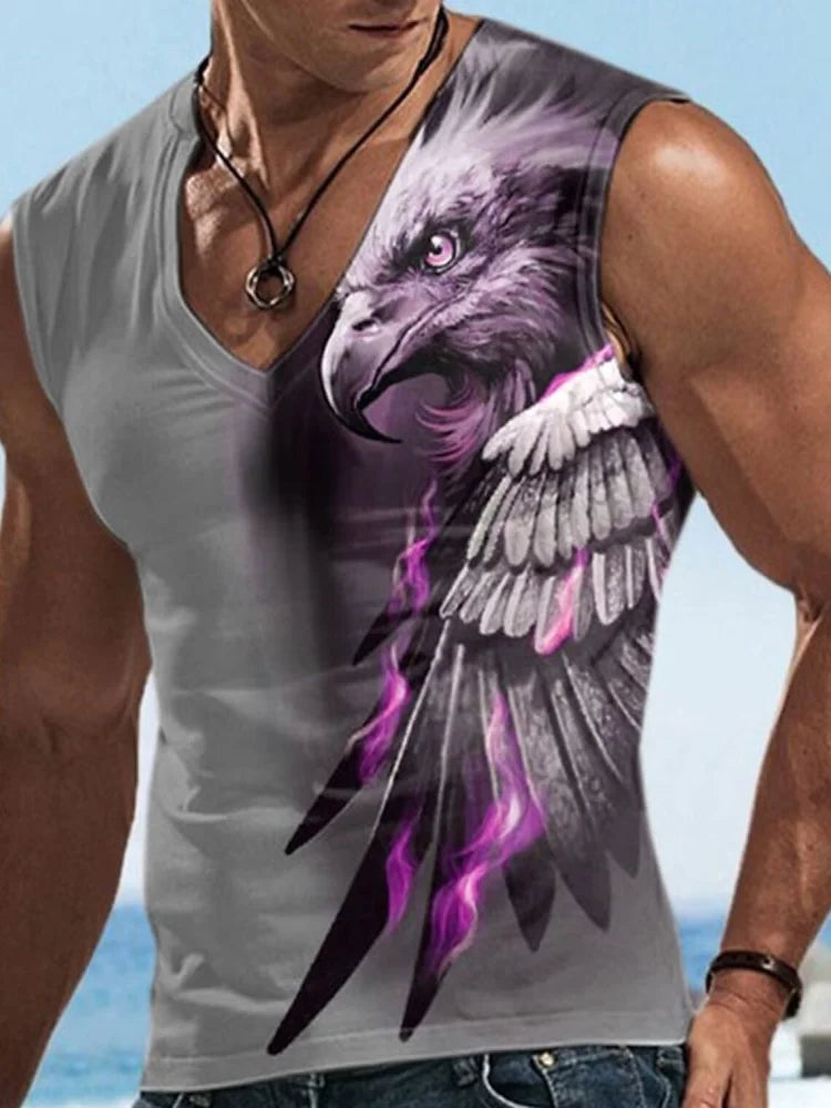 PENDRA Sports Sleeveless Wolf T-Shirt