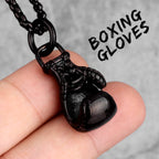 PENDRA Boxing Gloves Boxer Steel Necklace
