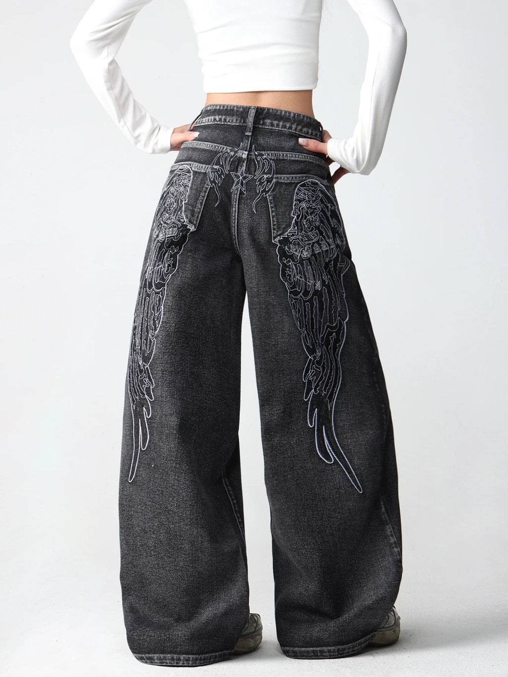 PENDRA American Creative Wings Jeans