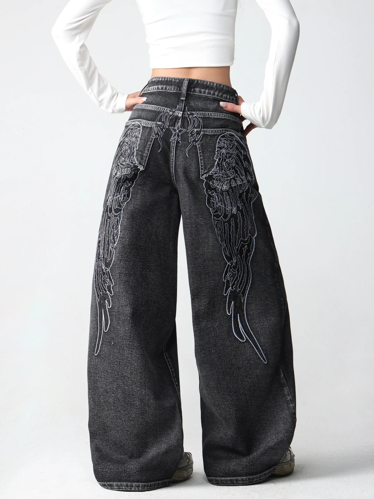 PENDRA American Creative Wings Jeans
