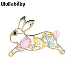 PENDRA Cute Crystal Rabbit Brooch