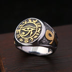 PENDRA Horus Egyptian Eye of Horus Ring