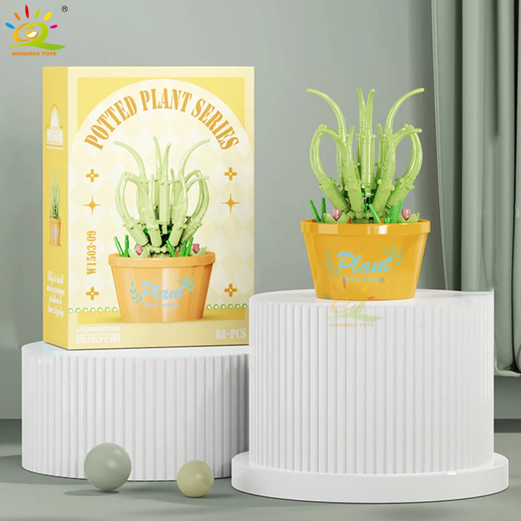 PENDRA Succulent Potted Floral Building Set