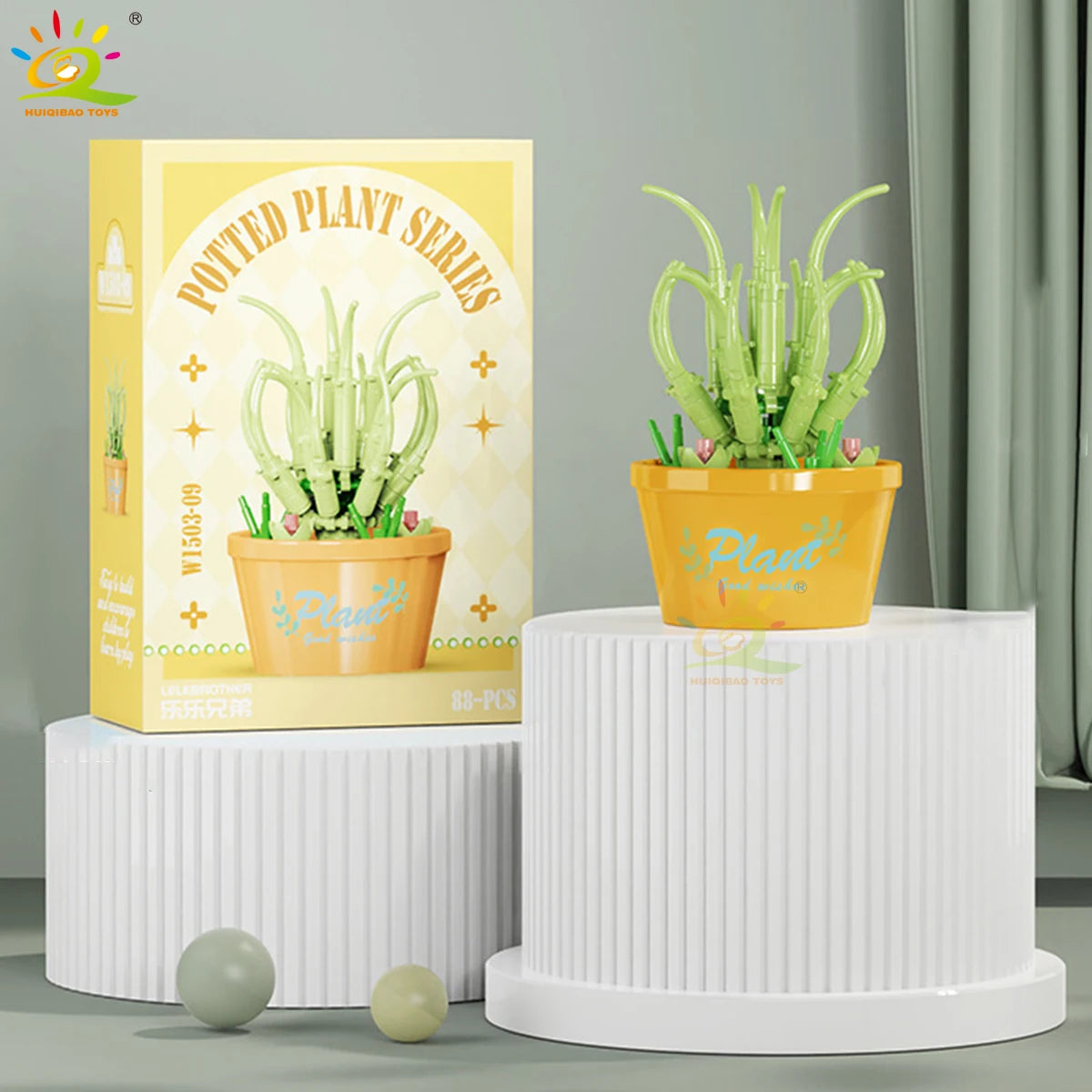 PENDRA Succulent Potted Floral Building Set