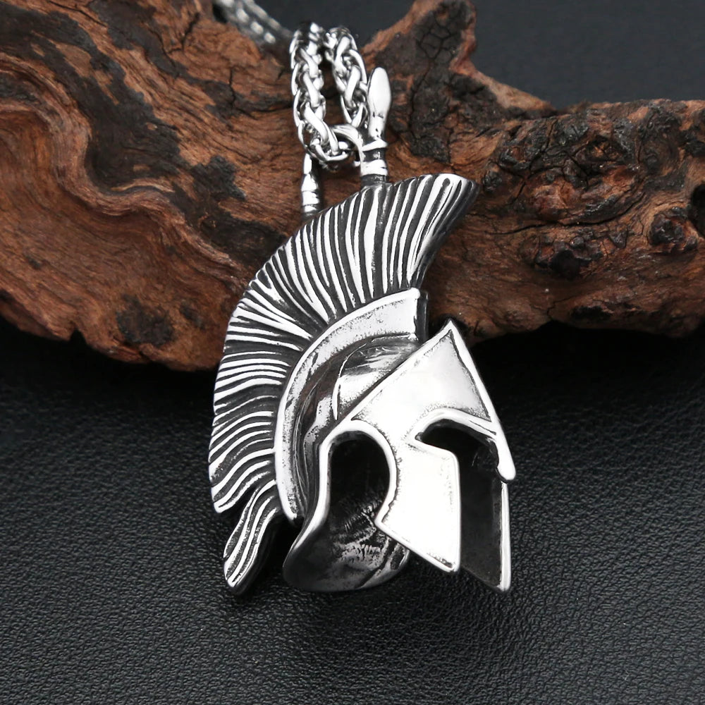 PENDRA Spartan Warrior 3D Pendant Necklace