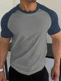Summer Daily Street Men's T-shirt Outdoor Sports Loose Comfortable Men's T-shirt Fitness Exercise Fashion Men's Short-sleeved