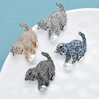 PENDRA Lovely Playing Ball Cat Brooch