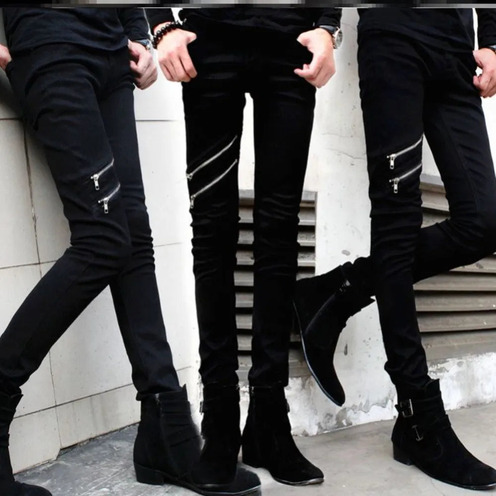 PENDRA Denim Zipper Pants
