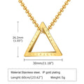 PENDRA Triangle Box Pendant Necklace