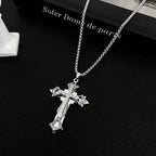 PENDRA Crosssteel Titanium Steel Cross Pendant Necklace