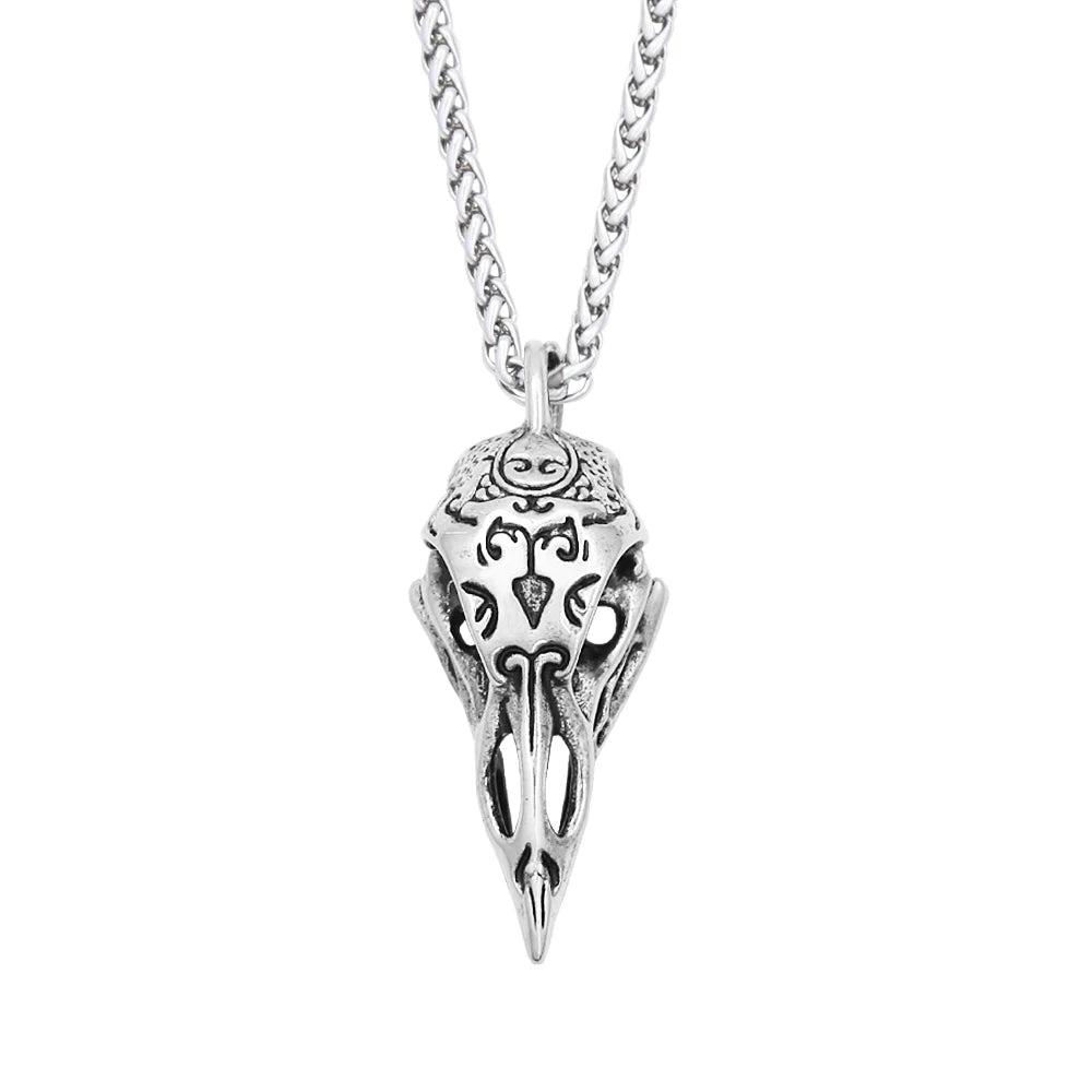PENDRA Ravenskull 316L Stainless Steel Raven Skull Pendant