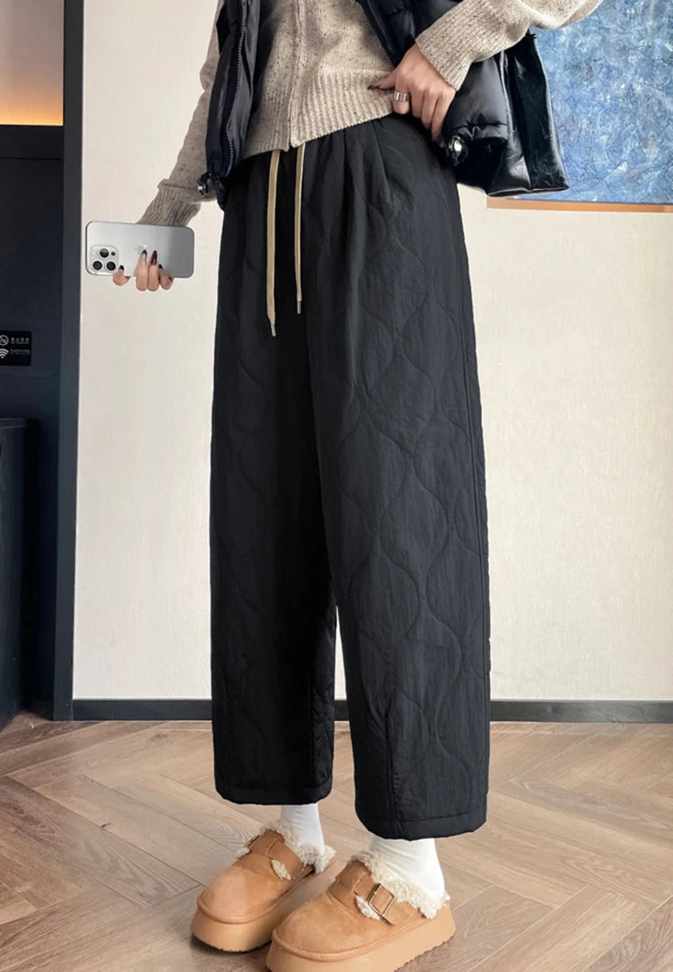 PENDRA Thick Cotton Wide Pants