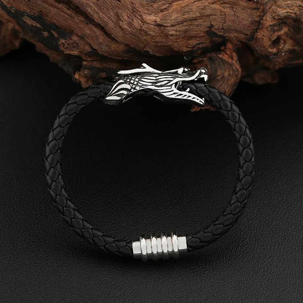 PENDRA Wheat Rune Stainless Steel Cuff Bracelet