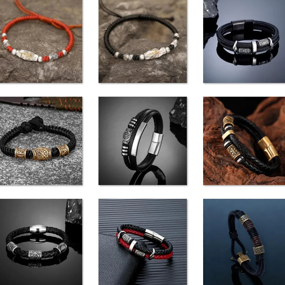 PENDRA Rune Leather Bracelet