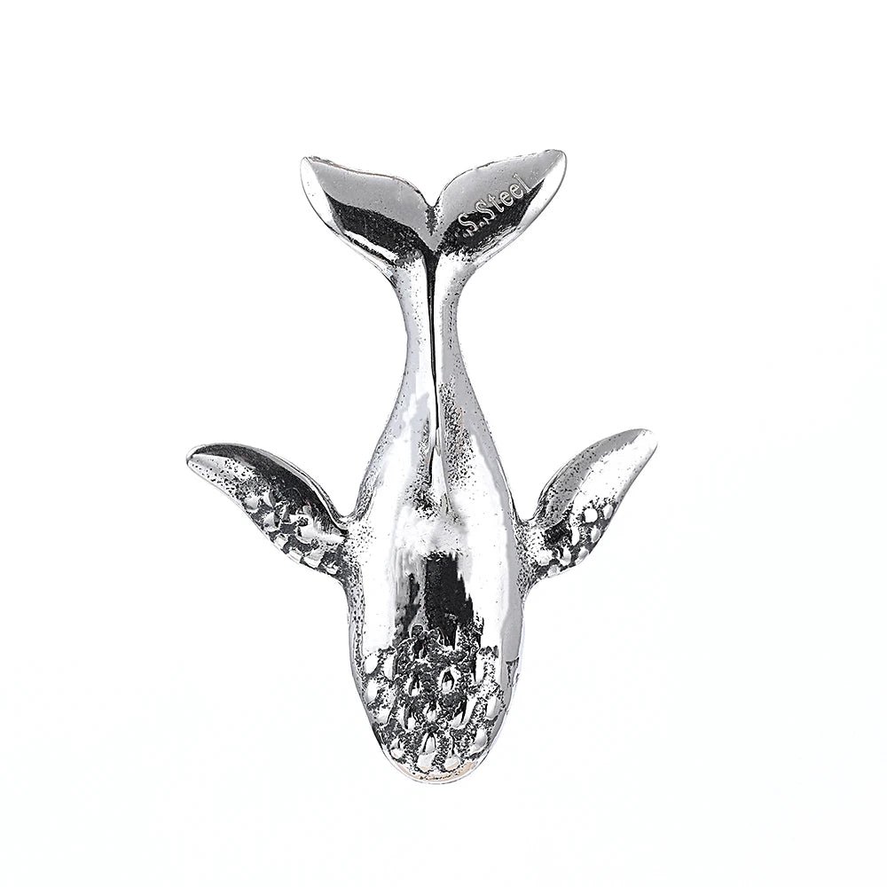 PENDRA Whaletail Stainless Steel Whale Pendant