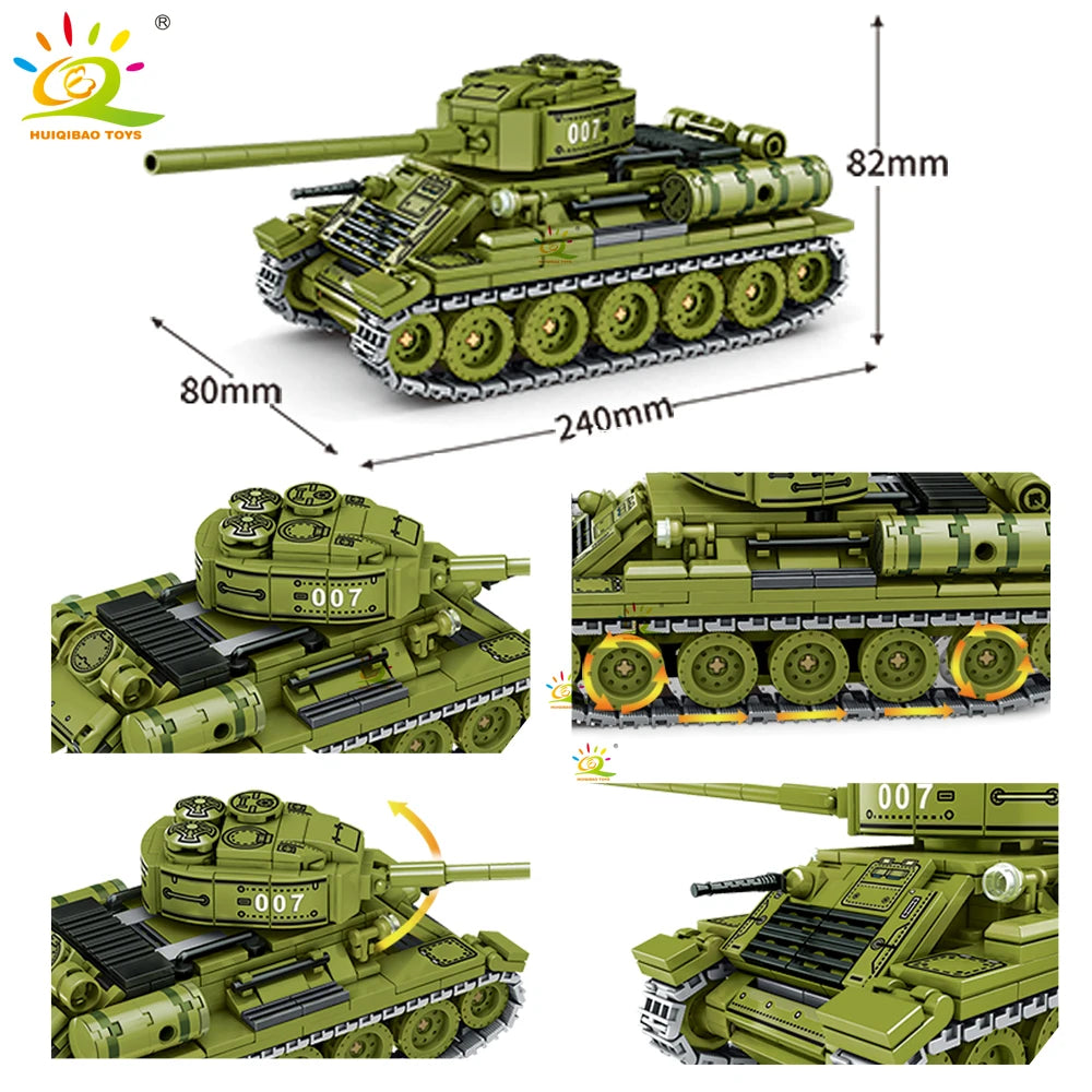 PENDRA Military Tank Army Building Set