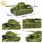 PENDRA Military Tank Army Building Set