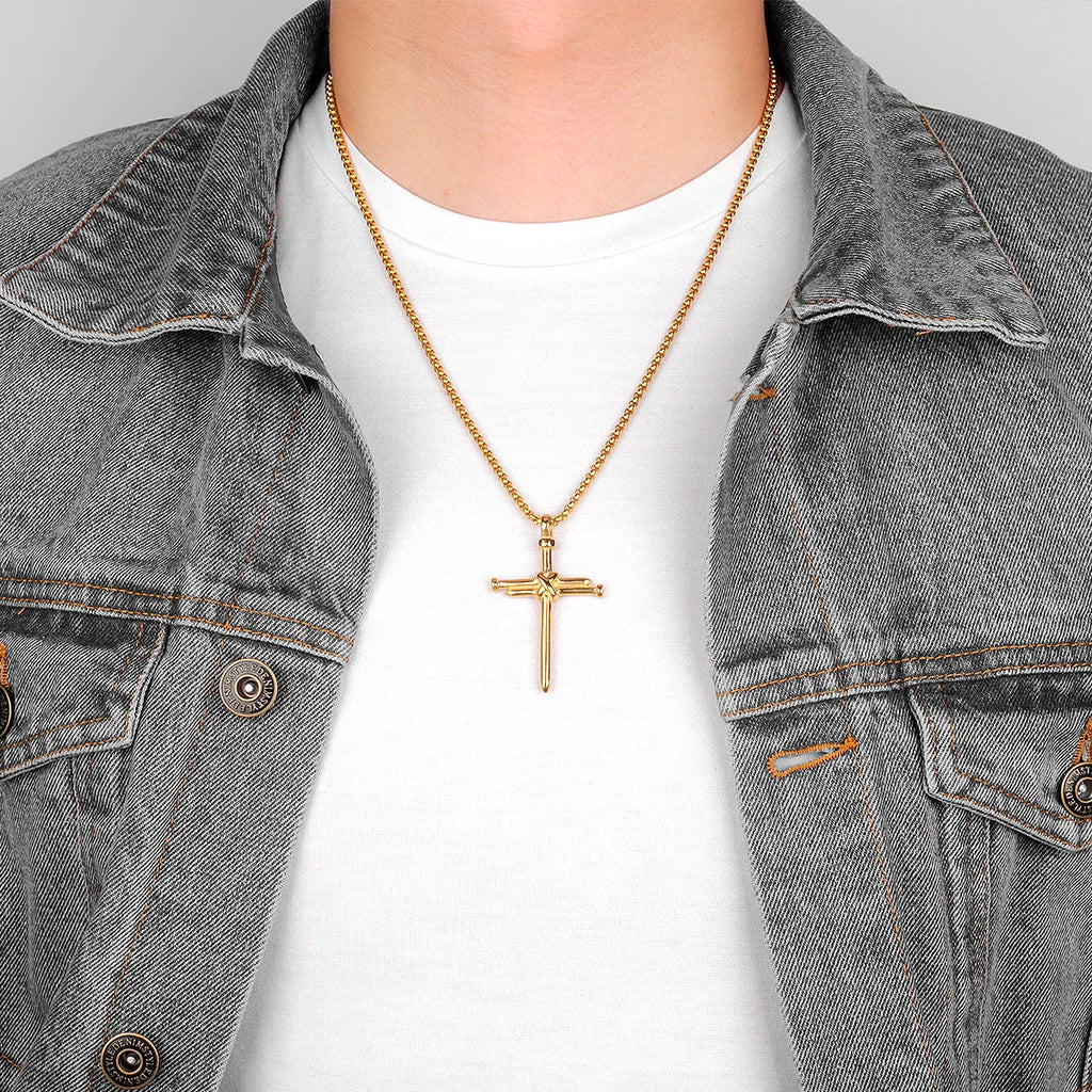 PENDRA Yorivane Cross Charm Necklace