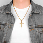 PENDRA Yorivane Cross Charm Necklace